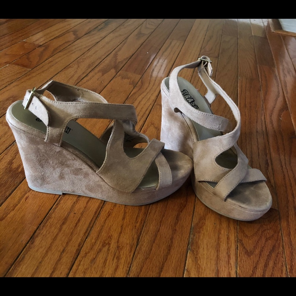 Brash Suede wedge heels